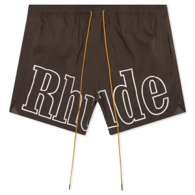 Logo Swim Trunks - Dark Grey