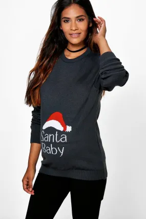 Maternity 'Santa Baby' Christmas Sweater