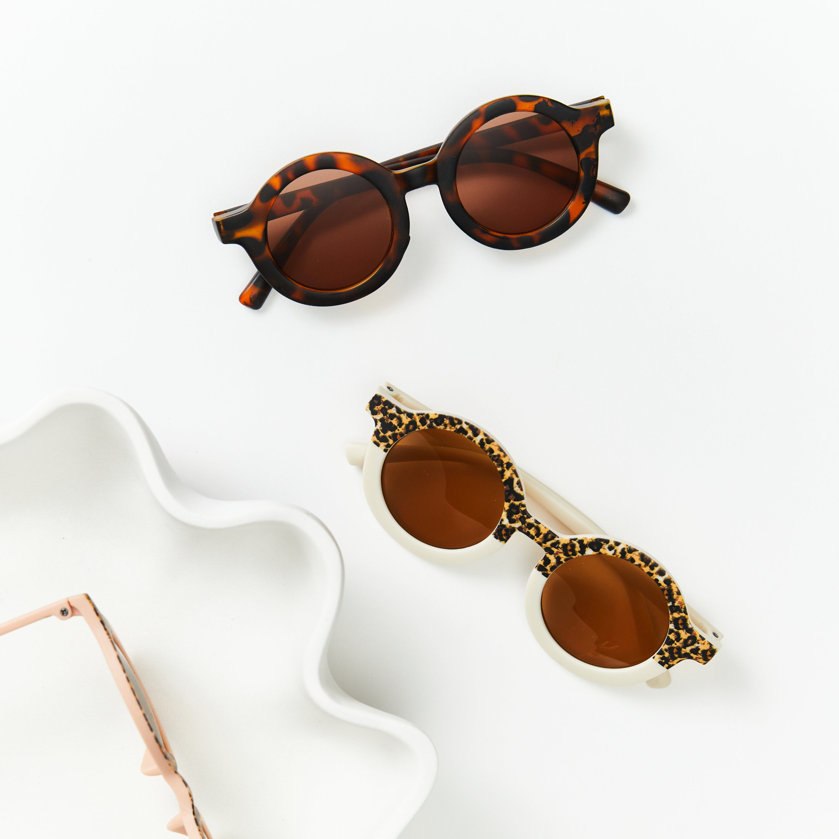 Matte Latte Ava Baby Sunglasses