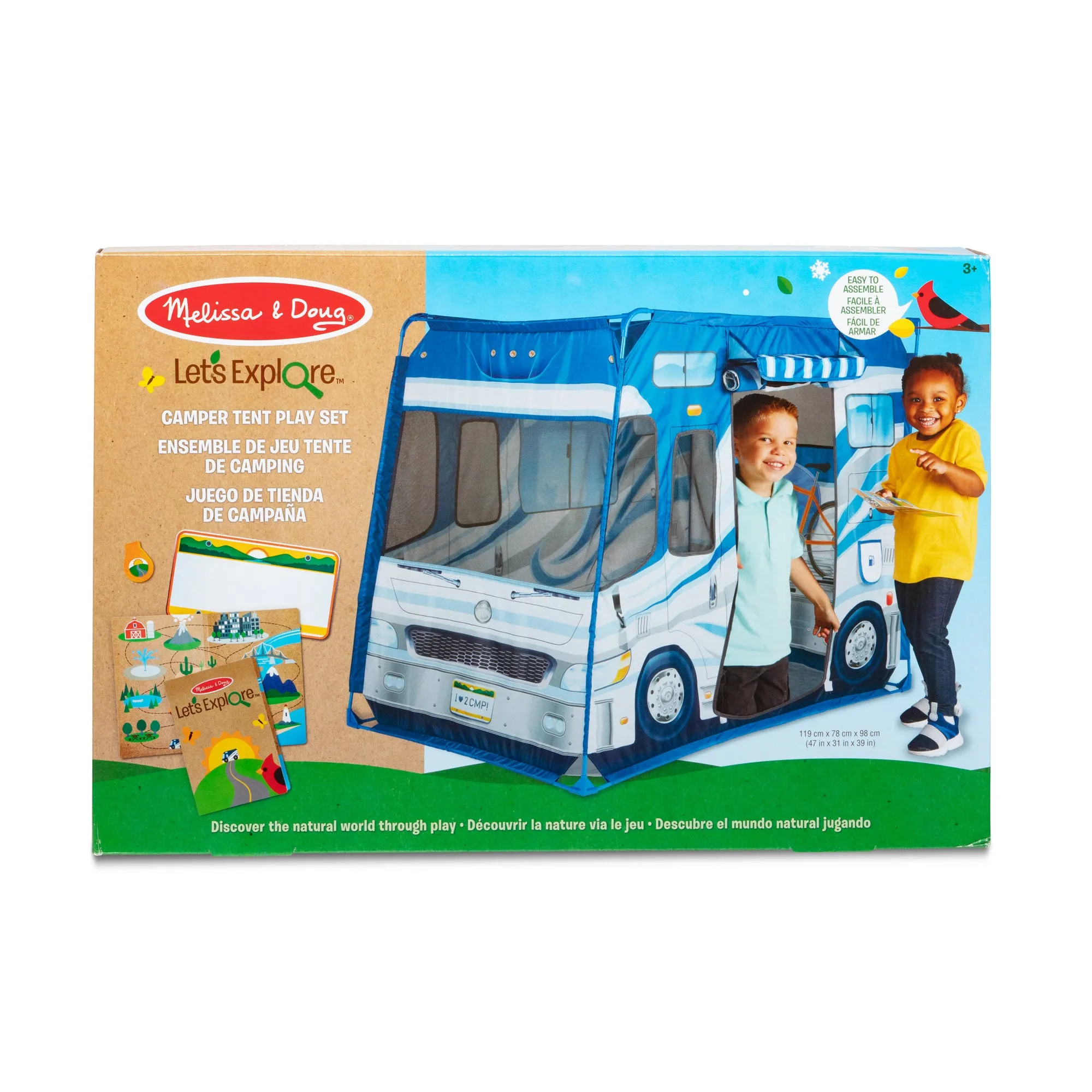 Melissa & Doug Let’s Explore Camper Tent Play Set