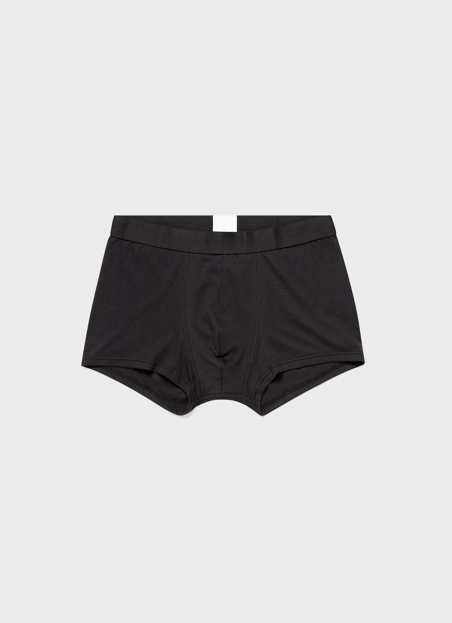 Men's Sea Island Cotton Trunks in Black