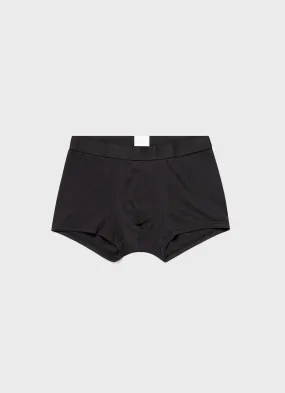 Men's Sea Island Cotton Trunks in Black