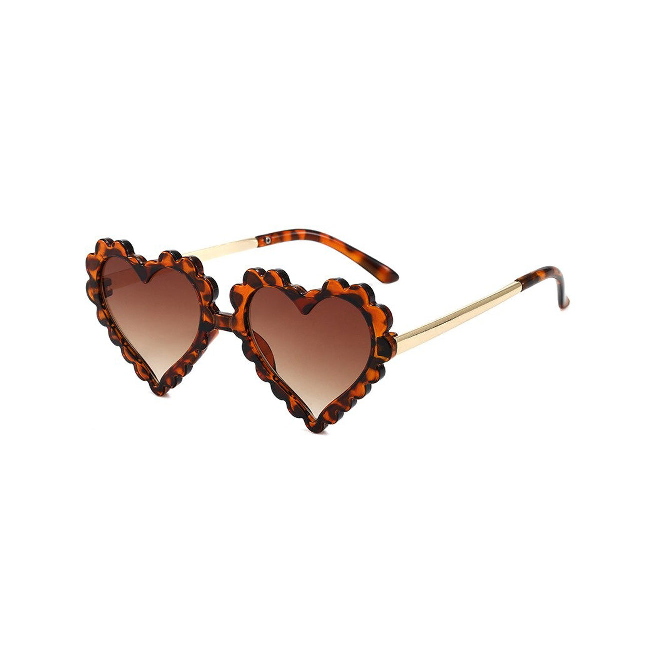 Millie Heart Sunglasses Tortoise