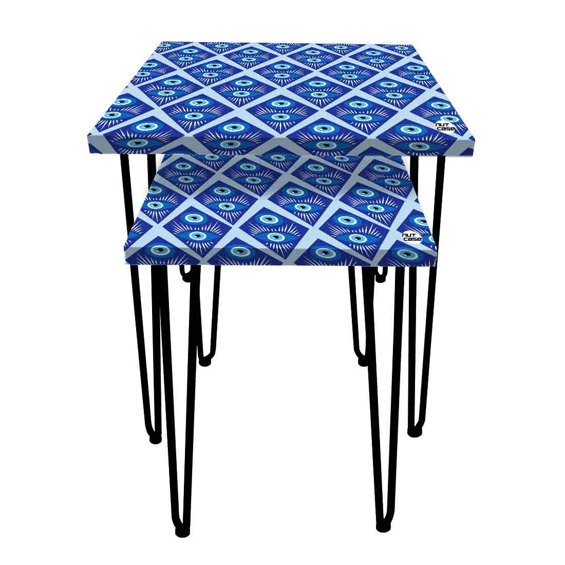 Nesting Tables Set Of 2 Nest of Table for Home Decor - Evil Eye Protector