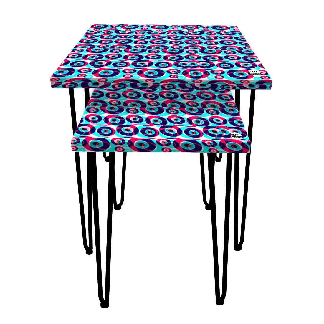 Nesting Tables Set Of 2 Nest of Table for Home Decor - Evil Eye Protector