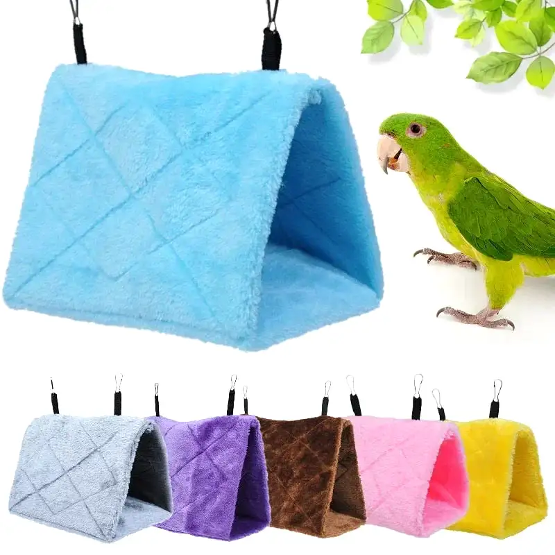 Pet Bird Parrot Cages Warm Bird Hammock Hanging Tent Bed for Bird Sleeping Bird Cage Decoration Accessories Bird House Bird Nest