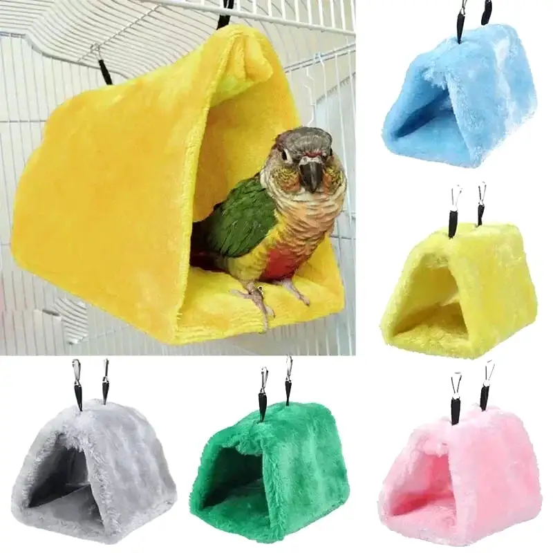 Pet Bird Parrot Cages Warm Bird Hammock Hanging Tent Bed for Bird Sleeping Bird Cage Decoration Accessories Bird House Bird Nest