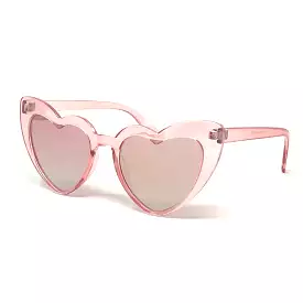 Pink Heart Vintage Sunglasses