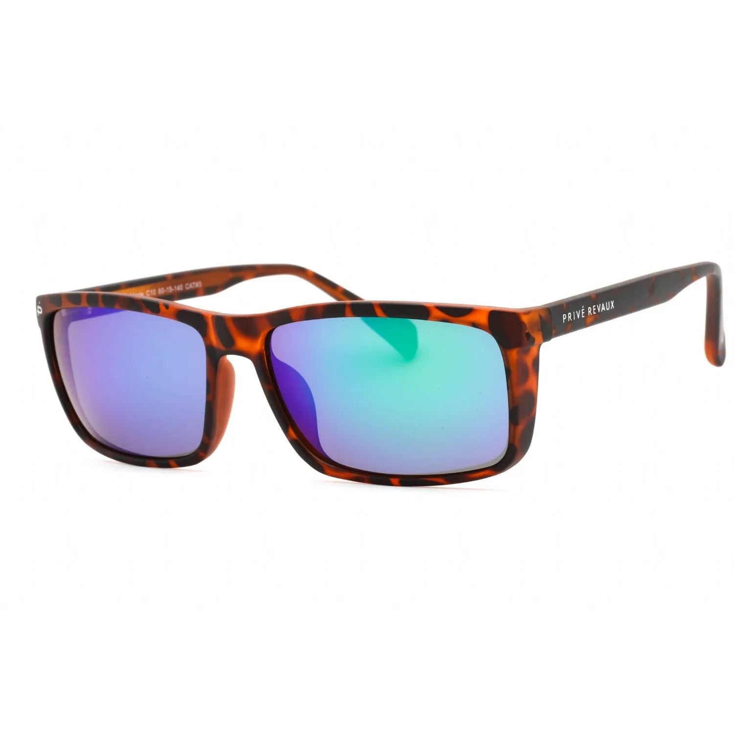 Prive Revaux Man-Made Sunglasses Deep Chocolate Tort/Blue green mirrored