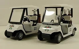 Pull Back Action Golf Cart 2 Set - Fun Toy Golf Carts for Kids