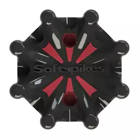 Pulsar Golf Spikes (Small Metal) | Black/Red