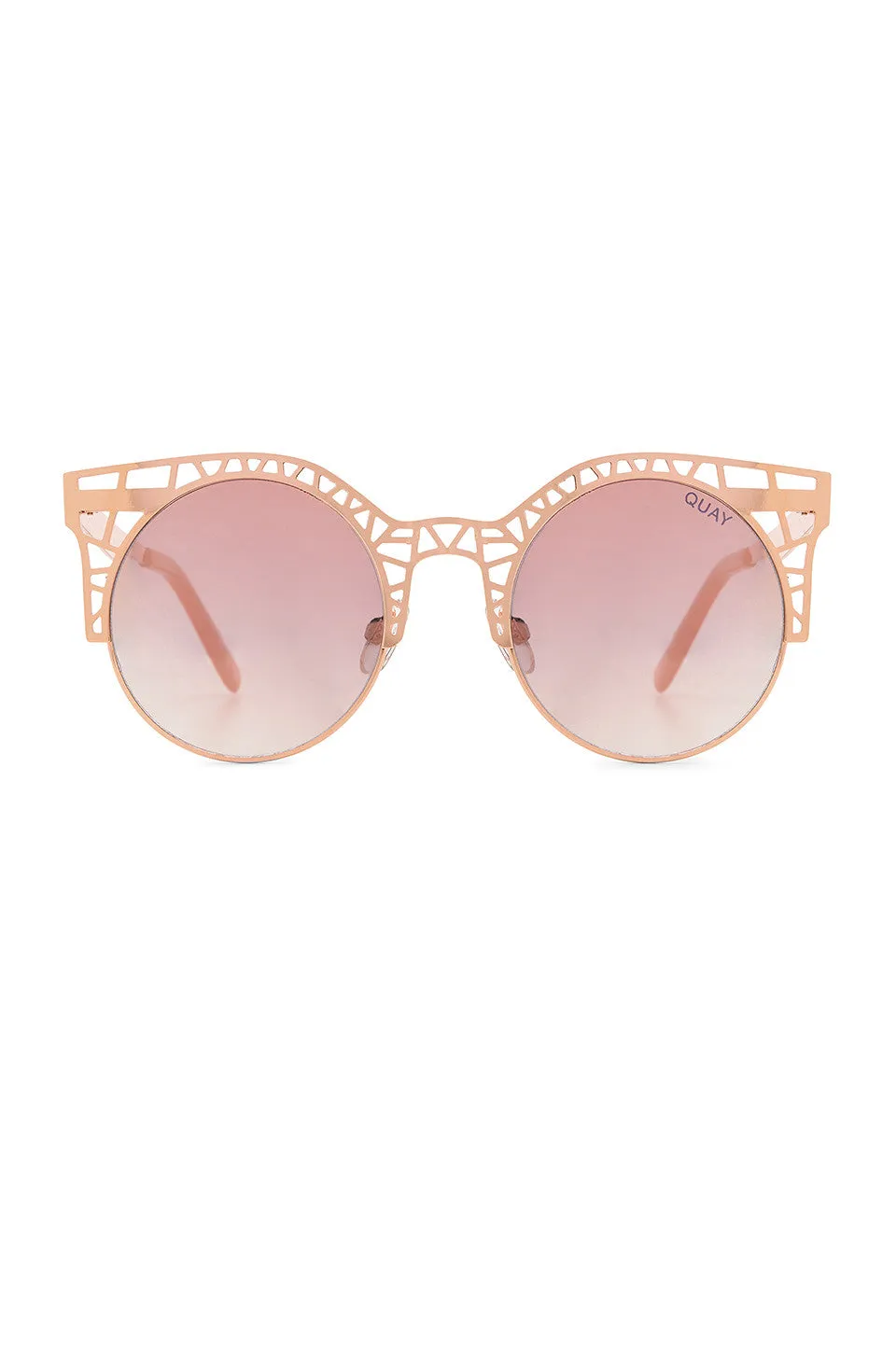 Quay Fleur Rose Gold Sunglasses