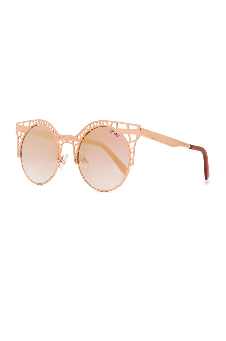 Quay Fleur Rose Gold Sunglasses