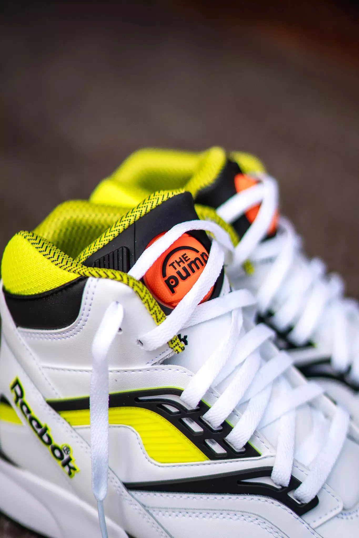 Reebok Pump TZ (White/Solar Acid Yellow)