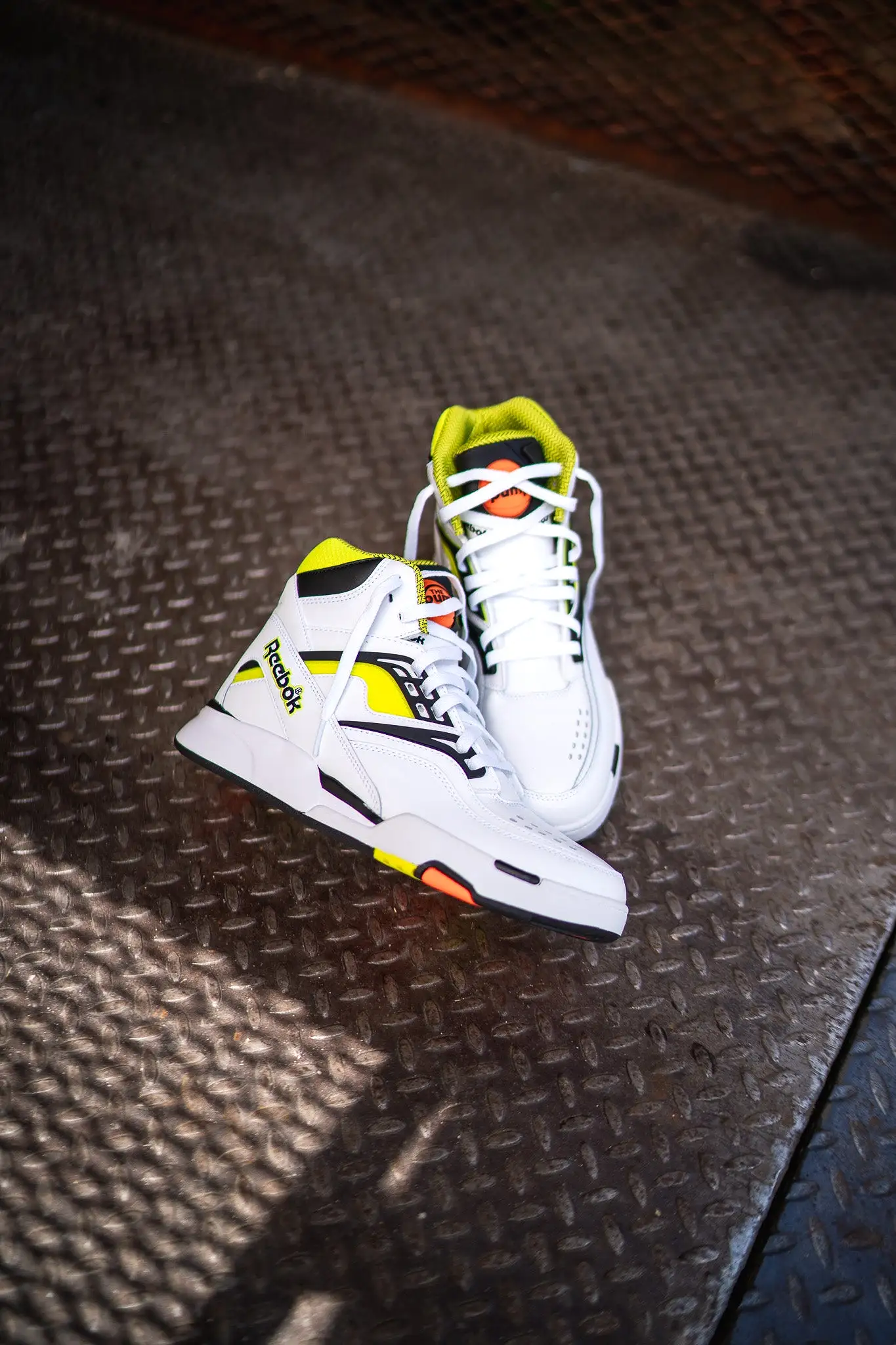 Reebok Pump TZ (White/Solar Acid Yellow)