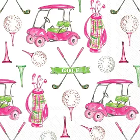 Rosanne Beck Girly Golf Paper Cocktail Napkins