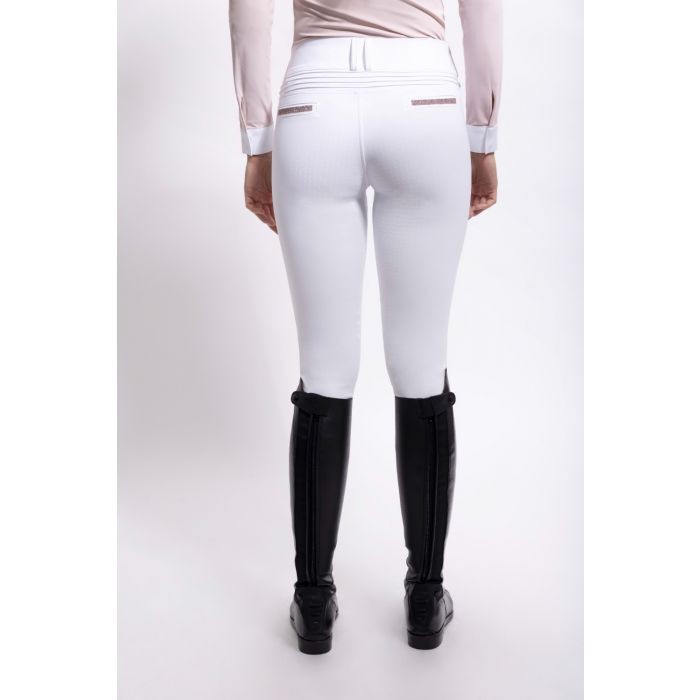 Samshield Clara full grip ladies riding breeches White / Rosé