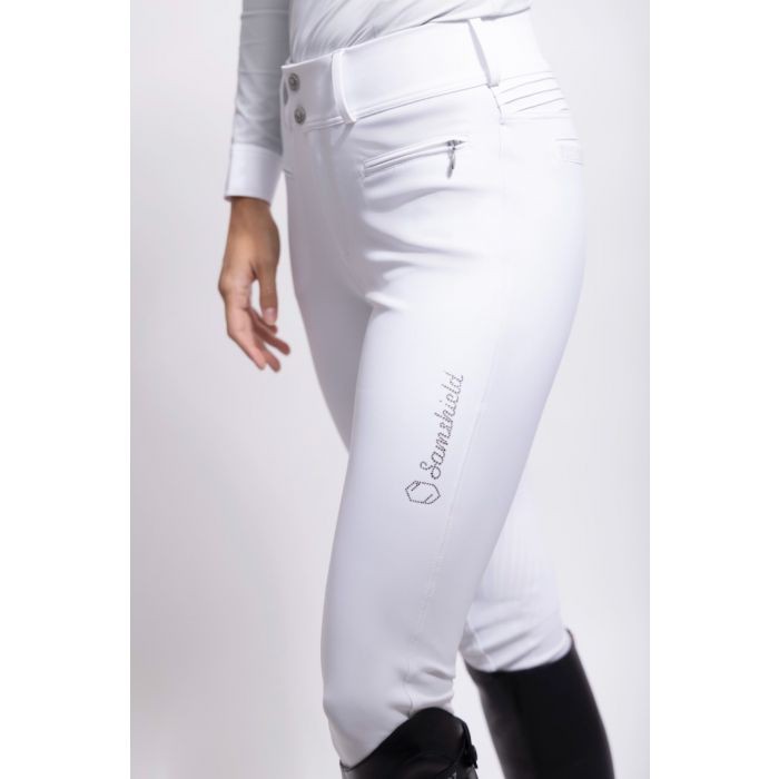 Samshield Clara full grip ladies riding breeches White