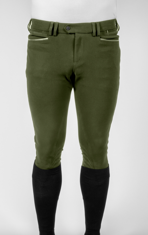 Samshield Edouard matt full grip mens riding breeches Kaki