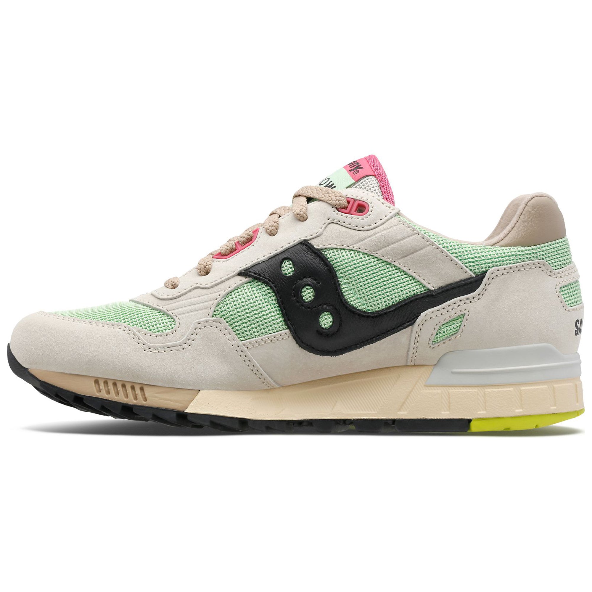 Saucony Shadow 5000 Trainers - Beige/Green