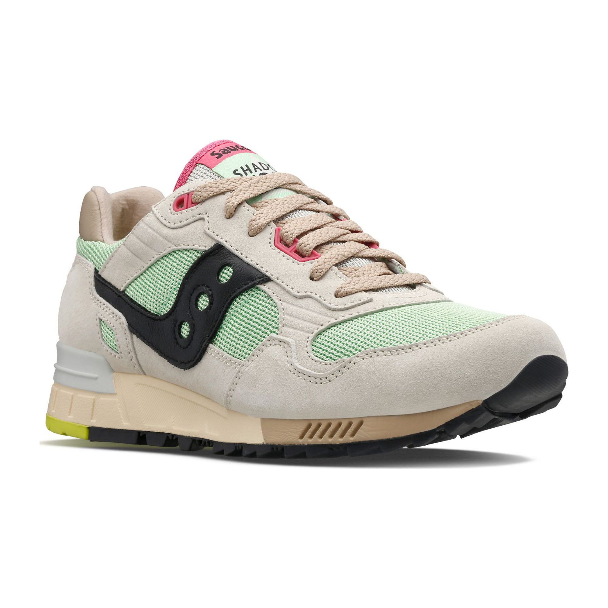 Saucony Shadow 5000 Trainers - Beige/Green