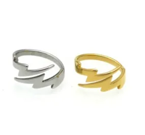 Solid Gold Ring Simple Double Lighting Design SM34