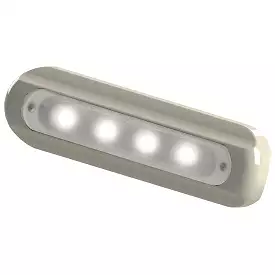 TACO 4-LED Deck Light - Flat Mount - White Housing [F38-8800W-1]