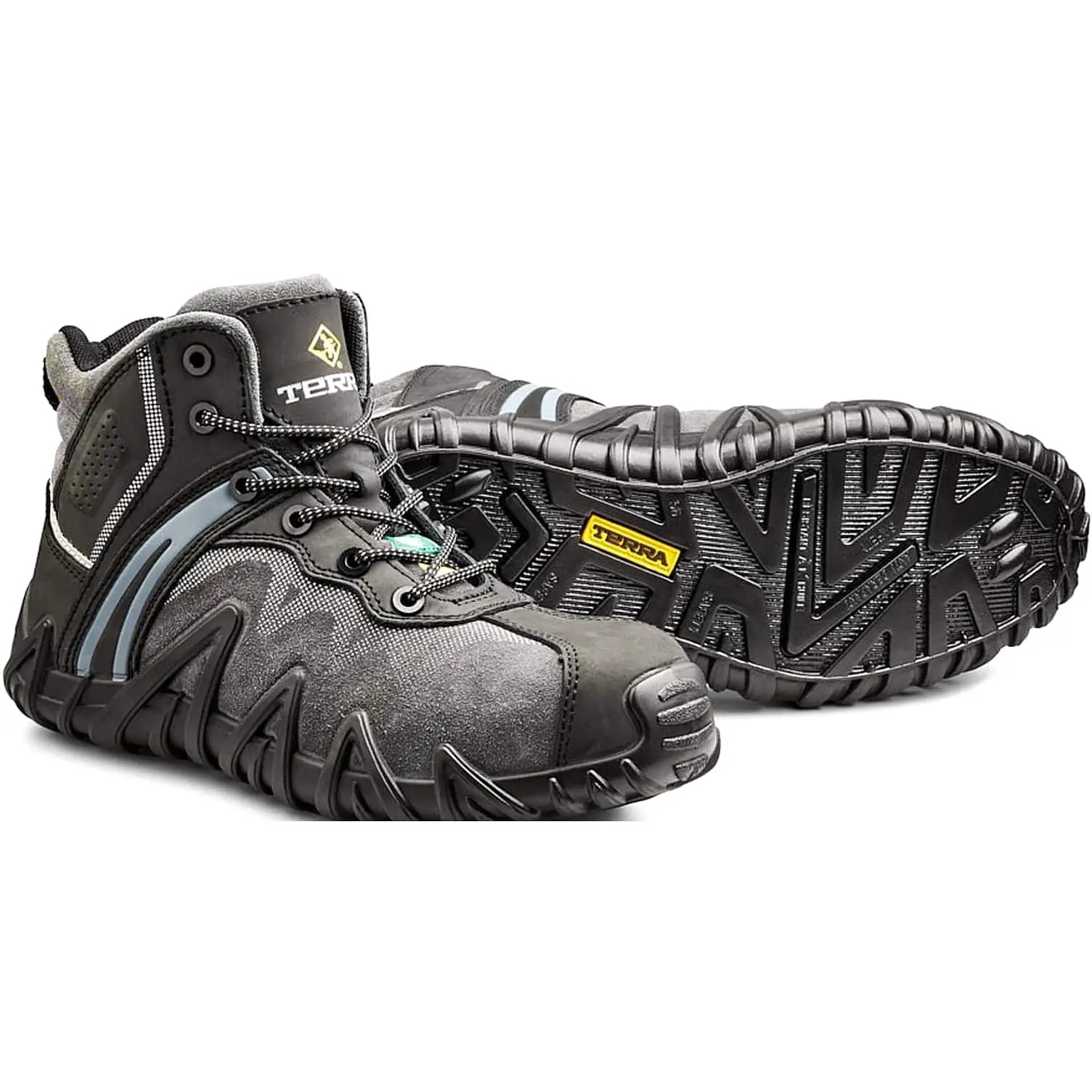 Terra Men's Venom Mid Comp Toe WP Safety Work Shoe -Black- R8285B