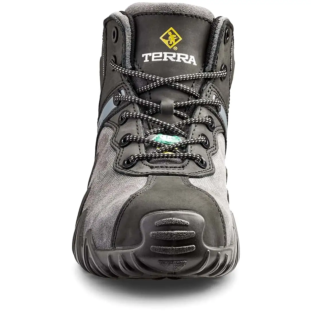 Terra Men's Venom Mid Comp Toe WP Safety Work Shoe -Black- R8285B