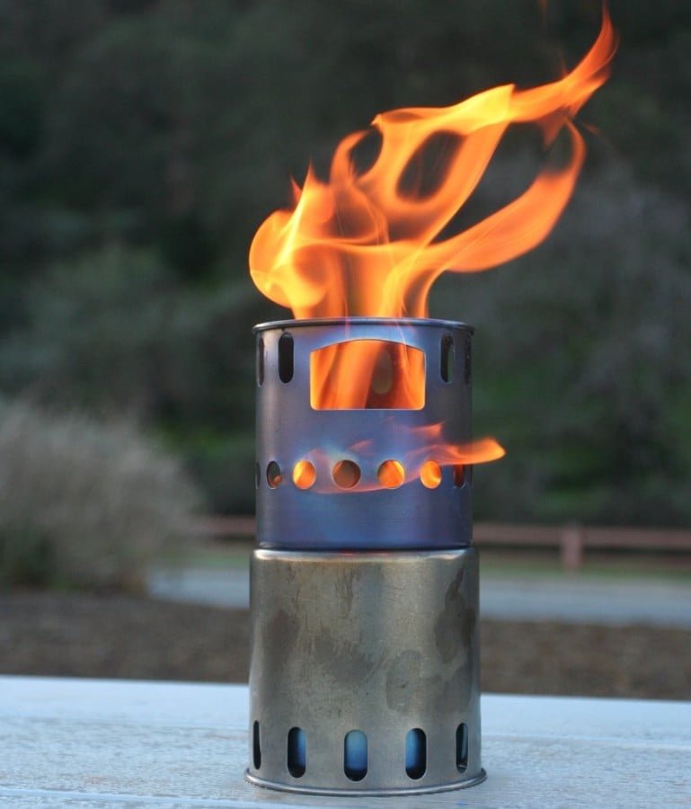 Titanium Backpacking Stove Ultralight Woodburning Stove