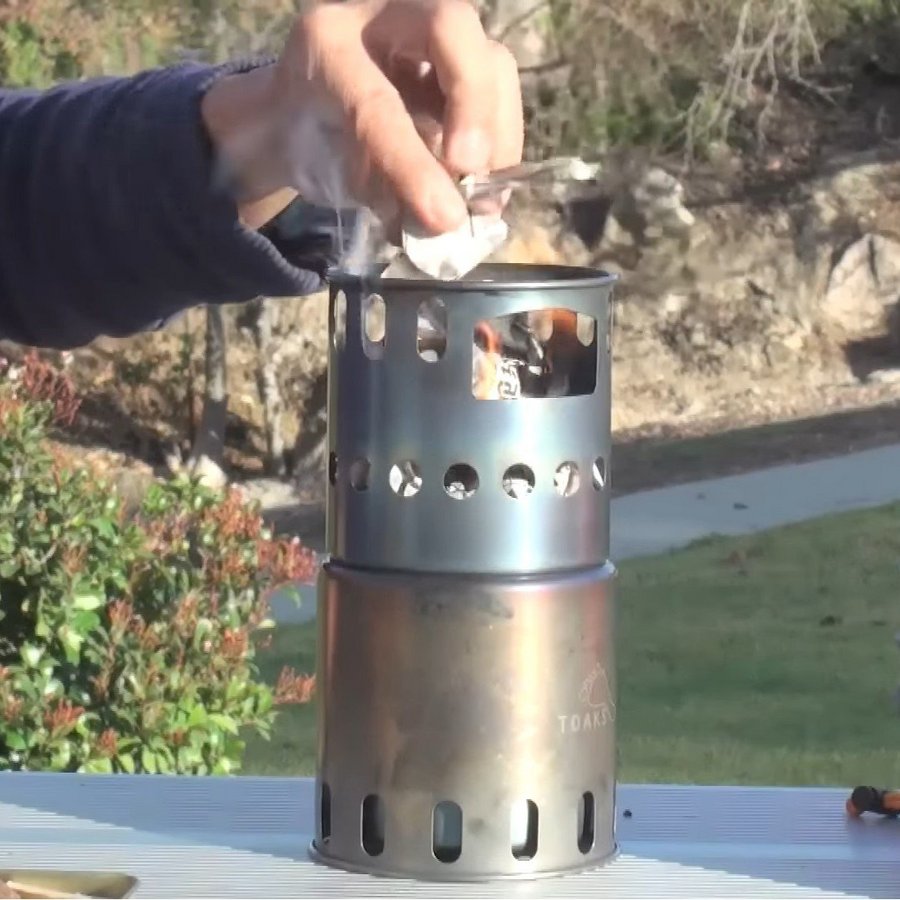 Titanium Backpacking Stove Ultralight Woodburning Stove