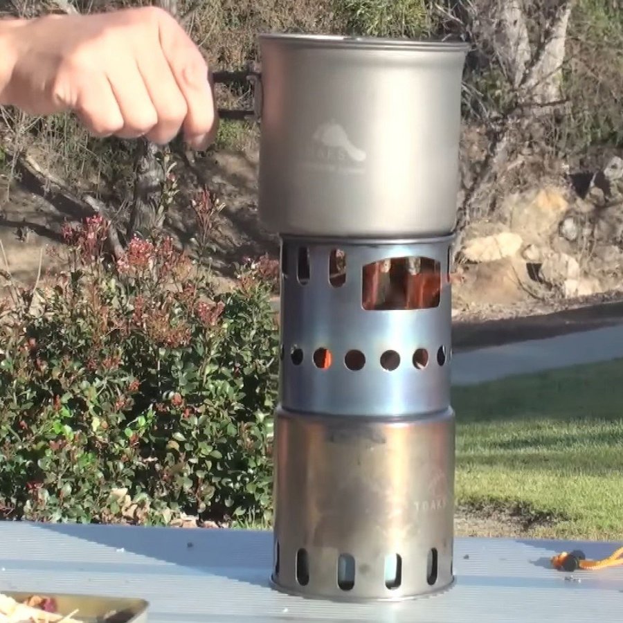 Titanium Backpacking Stove Ultralight Woodburning Stove