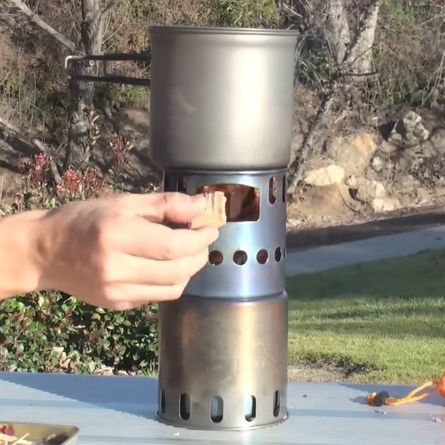 Titanium Backpacking Stove Ultralight Woodburning Stove