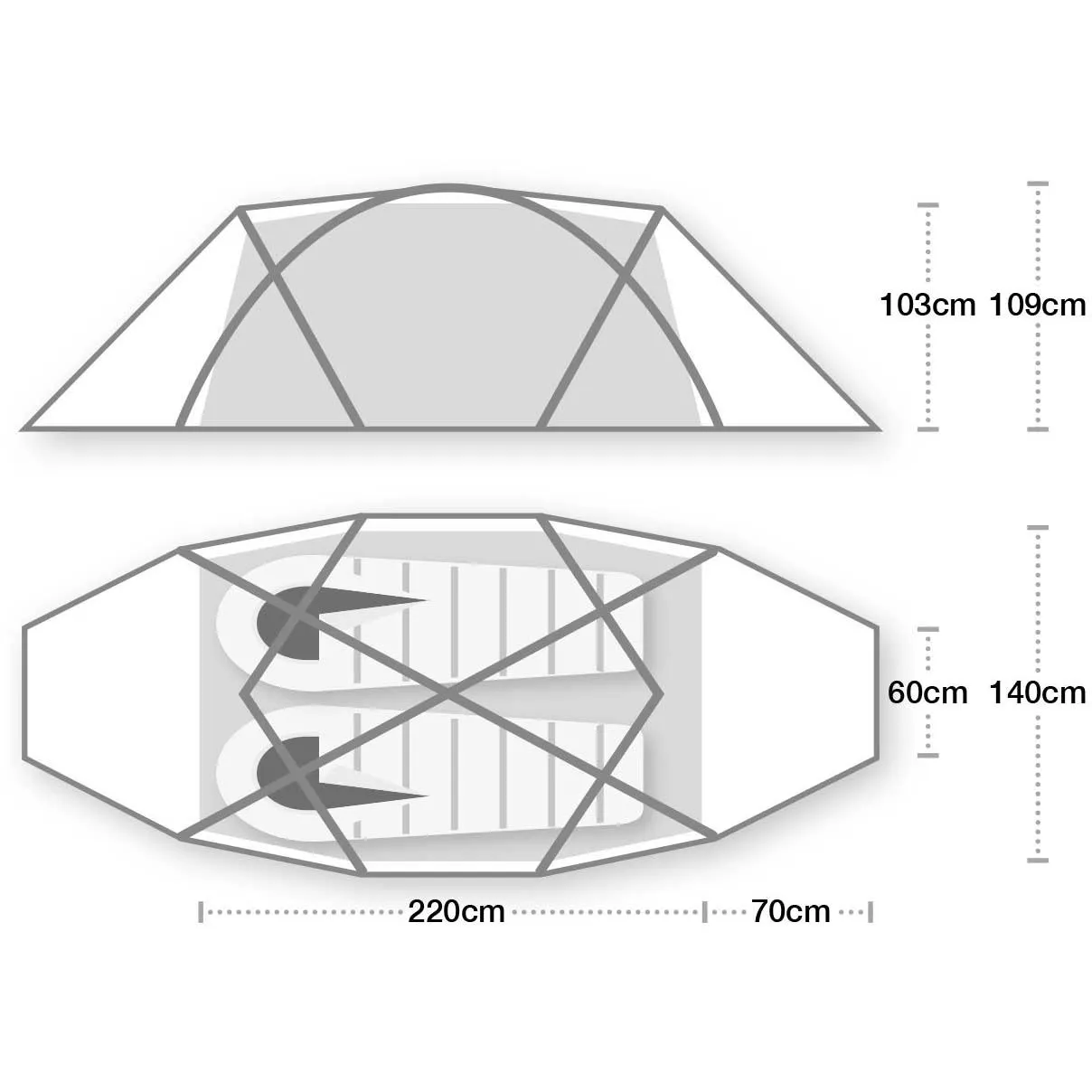 Trisar 2D Tent