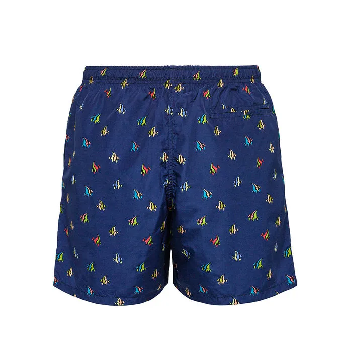 TROPICAL FISH FANTASY SEA BOXER Man Royal Blue