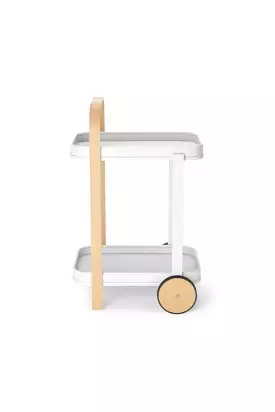 Umbra - Bellwood Bar Cart - White & Natural