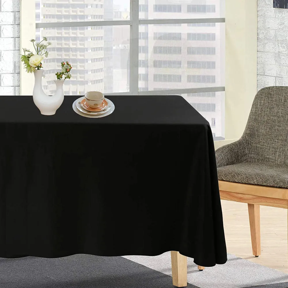 Urby 70 X 120 Inch Polyester Rectangular Table Cloth For 6 - 8 Foot Table That Seats 6 - 8 Person - Fits Folding Tables, Picnic 