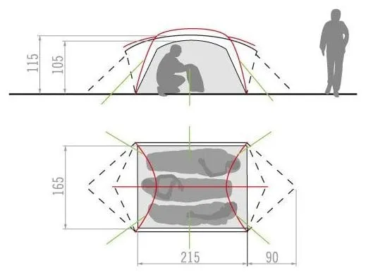 Vaude Mark UL 3P Tent Green