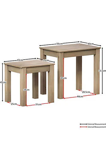 Vida Designs Panama Nest Of 2 Tables | Kaleidoscope