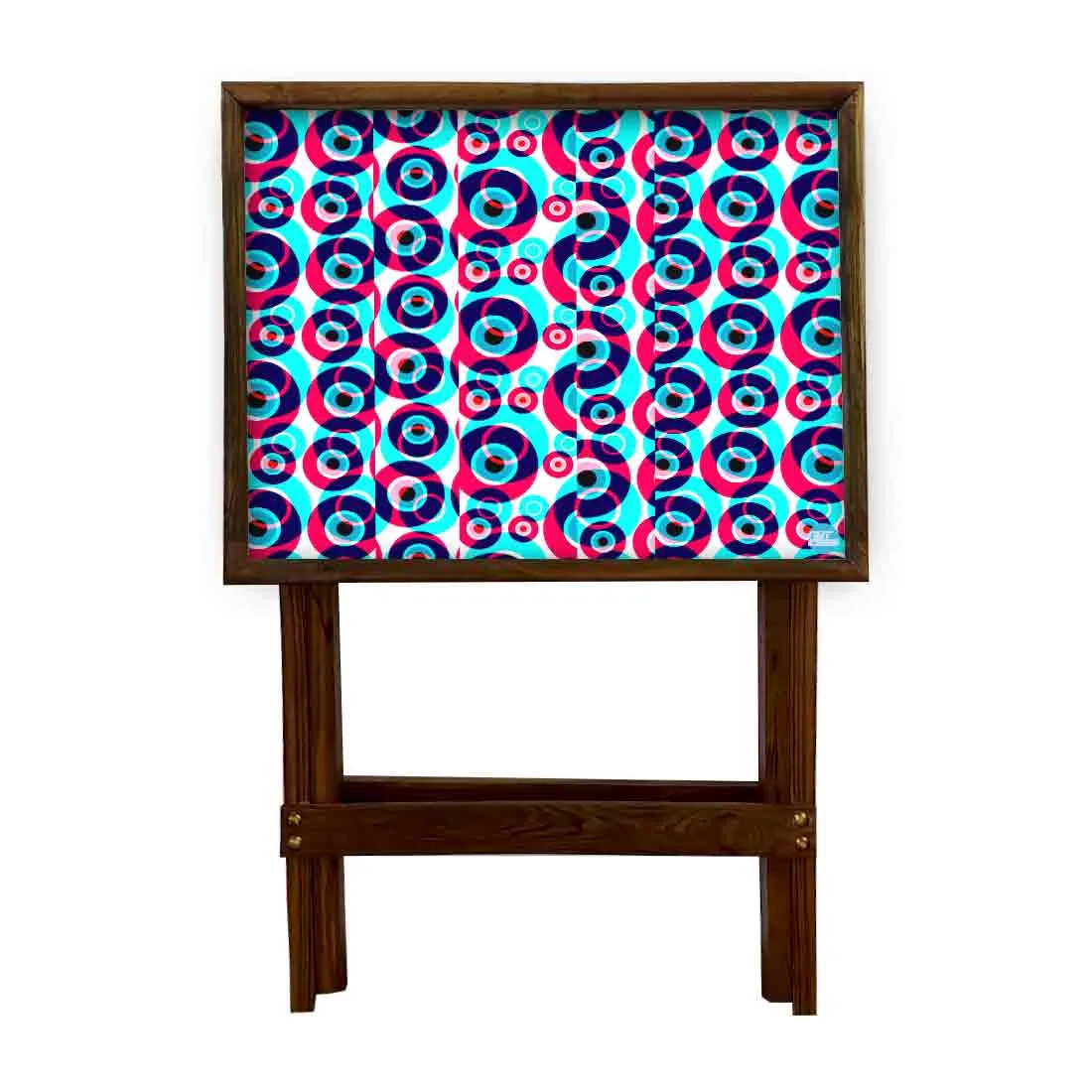 Wooden TV Tables for Eating Breakfast Serving Table - Evil Eye Protector